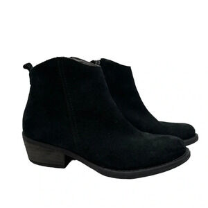 Marroqui Sanchez Black Suede Leather Boots size 7 1/2 Cowboy Western Cowgirl‎